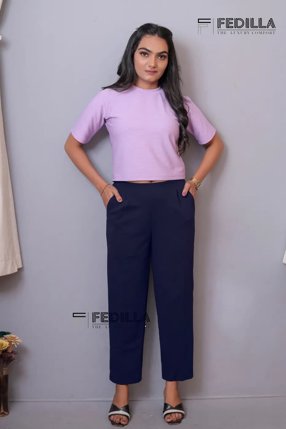 FF-53 Ankle-Length Trouser - Blue