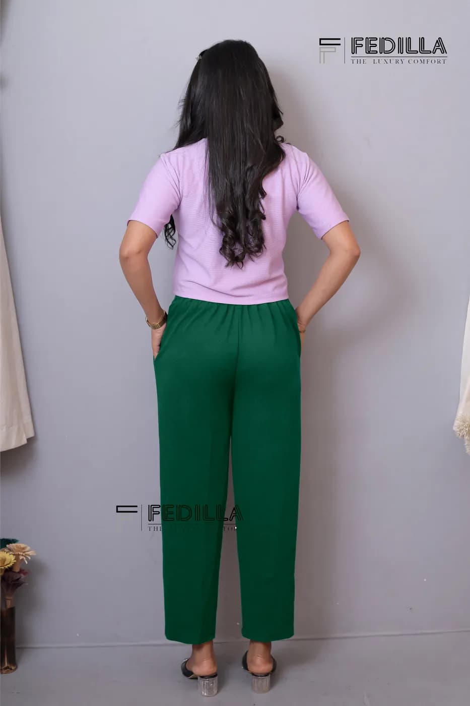 FF-53 Ankle-Length Trouser - Bottle Green — photo 4