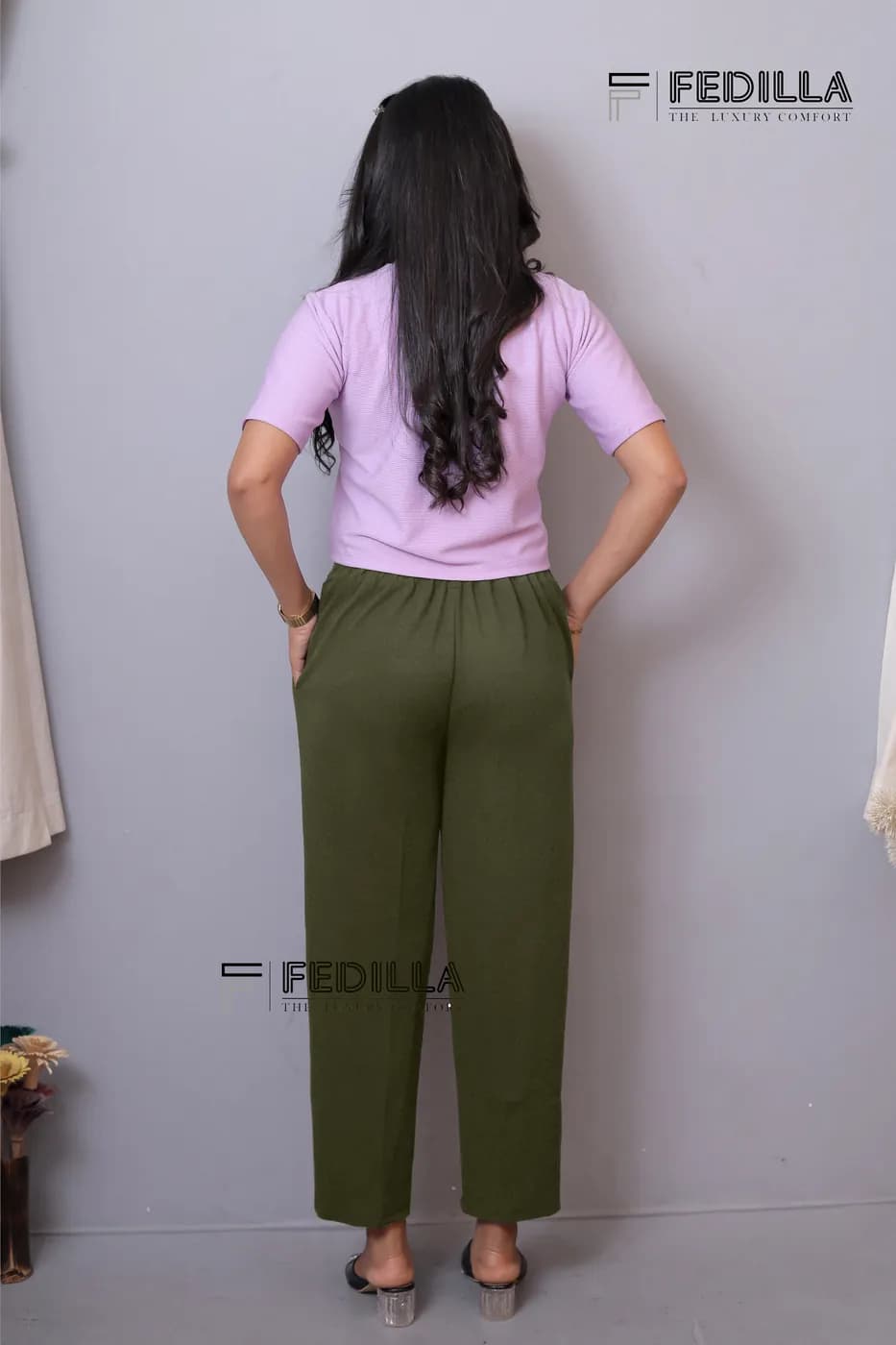 FF-53 Ankle-Length Trouser - Mehndi — photo 4