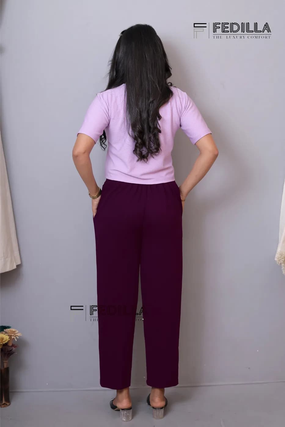 FF-53 Ankle-Length Trouser - Wine — photo 4