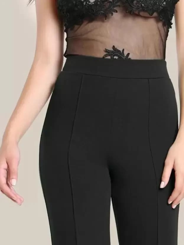 FF-80 High-Waist Flared Trouser - Black — photo 3