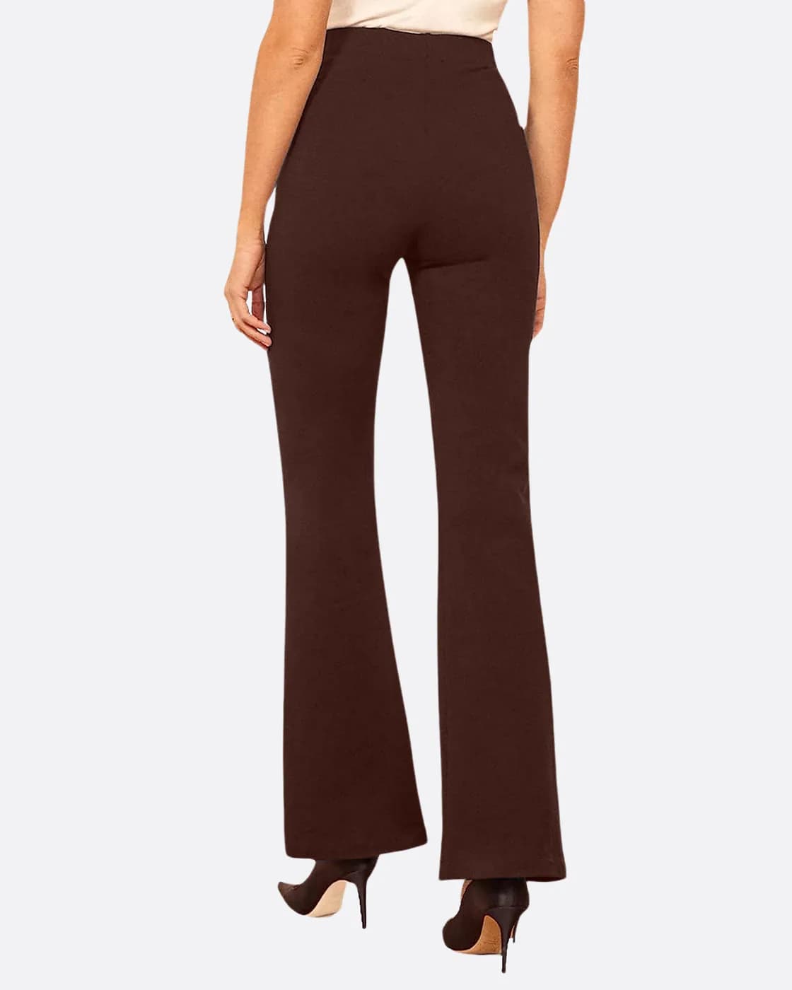 FF-80 High-Waist Flared Trouser - Brown — photo 6