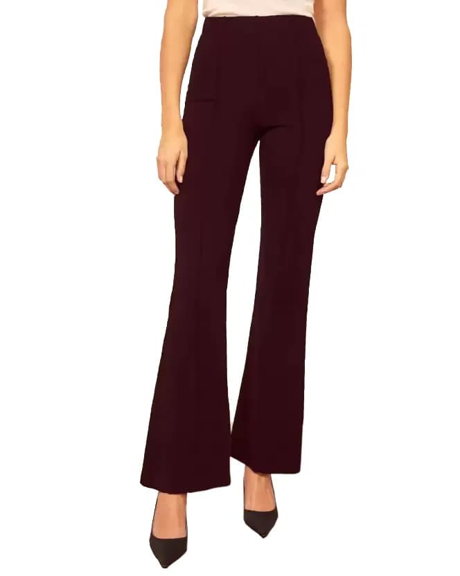 FF-80 High-Waist Flared Trouser - Maroon — photo 6